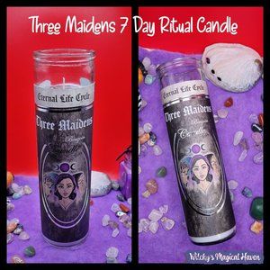 Three Maidens 7 Day Ritual Candle
